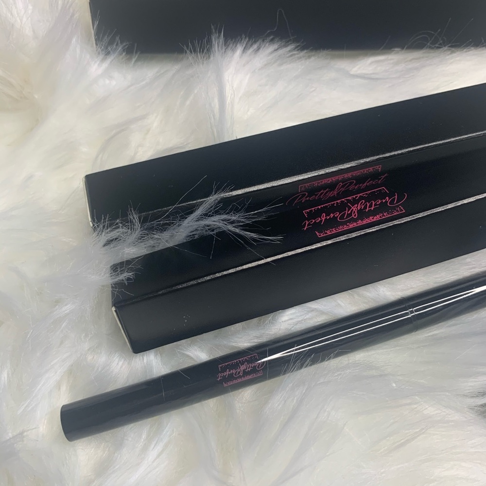 Jet black eyeliner